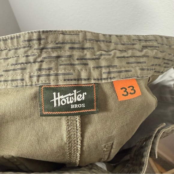 Howler Bros Men’s Clarksville Walk Shorts Olive/Black Size 33 - Picture 12 of 12